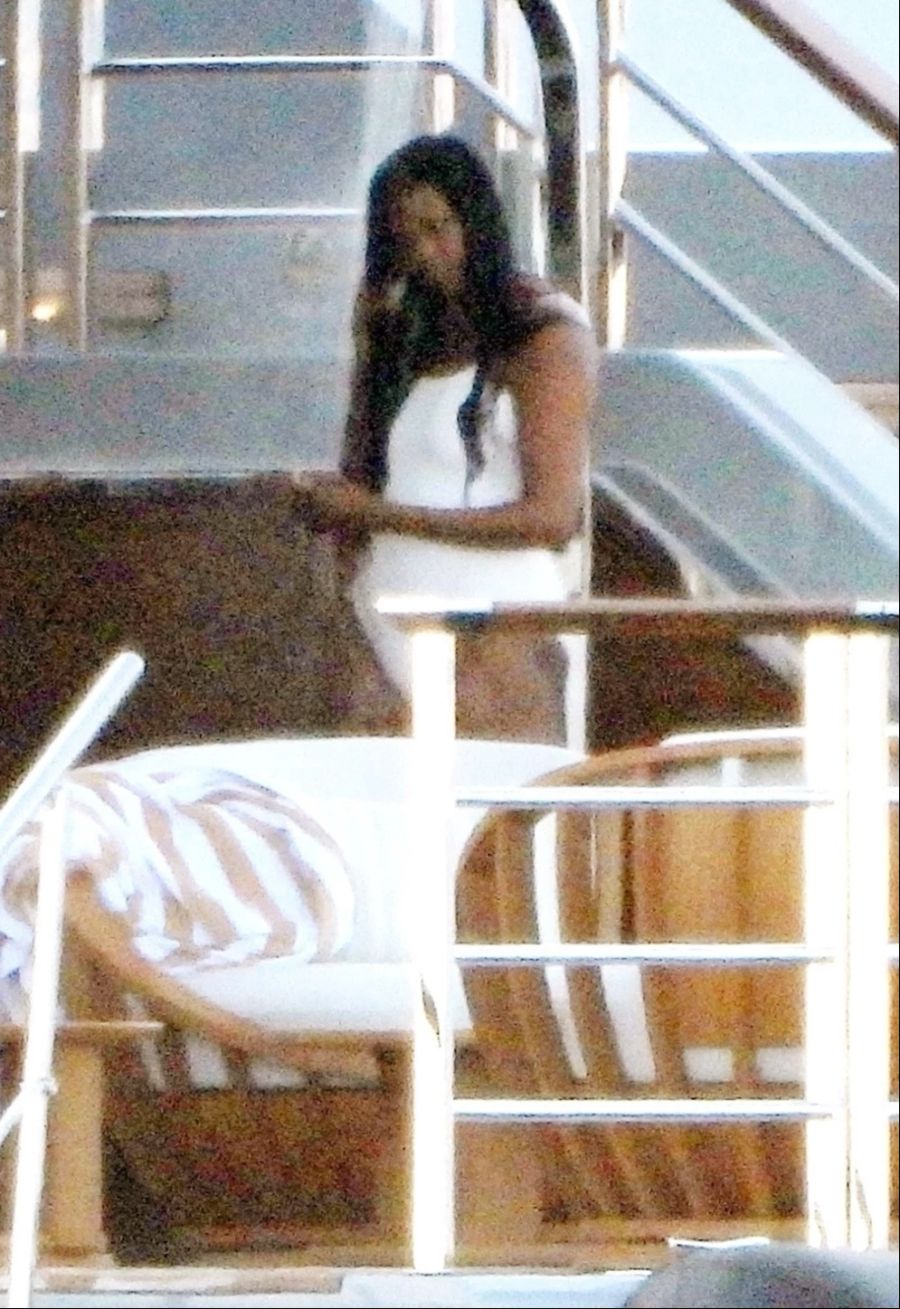 Michelle Obama an Bord von Steven Spielbergs Yacht.