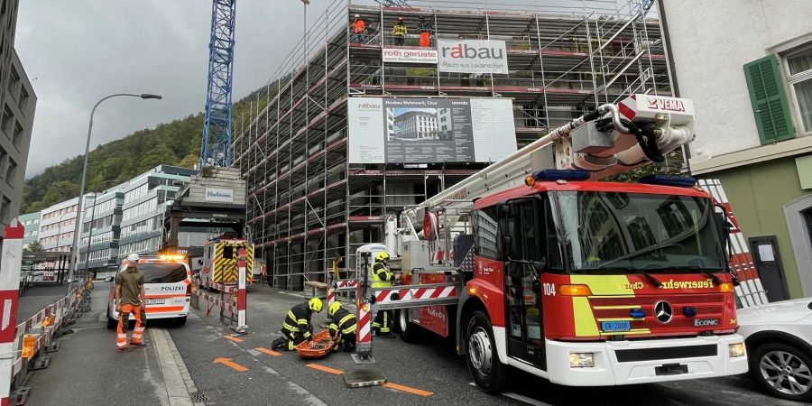 Arbeitsunfall auf Baustelle