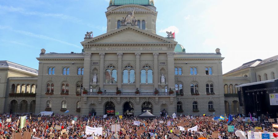 Klimastreik Schweiz Bundesplatz