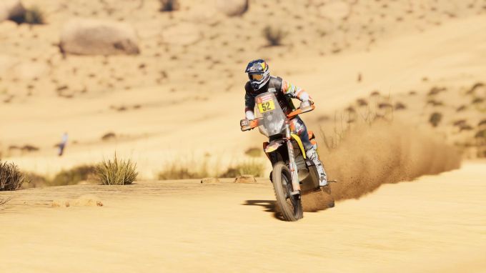 Die Staub-Effekte wirken mitunter ein wenig altbacken. Dakar Desert Rally