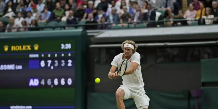 Plant eine Pause: Alexander Zverev. Foto: Alastair Grant/AP/dpa