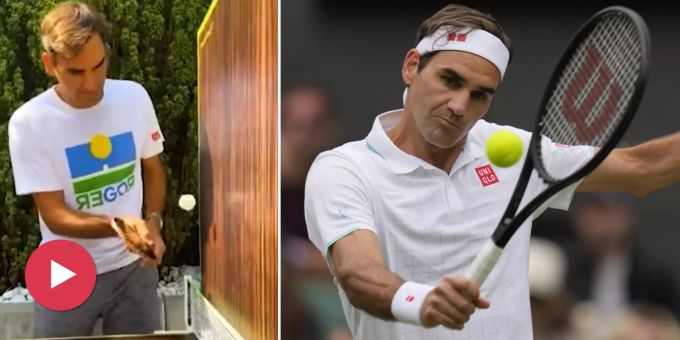 Flinker «Maestro» - Federer kann es auch mit dem kleinen Schläger!
