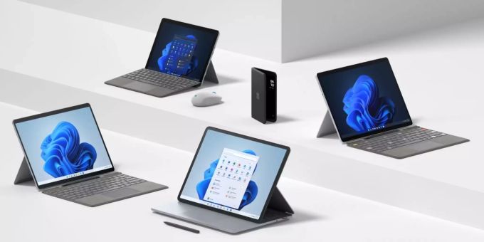 Neben dem Microsoft Surface Pro 8 wurde heute noch weitere Hardware gezeigt. Microsoft Surface Duo