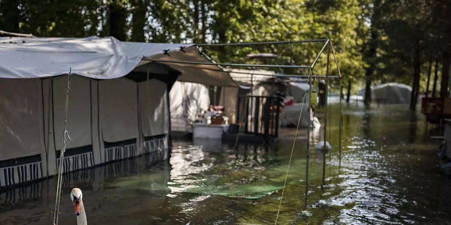 Ein Camping-Platz in Cheseaux-Noreaz bei Yverdon-les Bains.