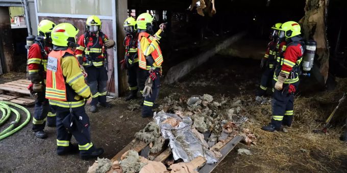 In einer Scheune in Menzingen ZG ist am Samstagabend ein Schwelbrand entstanden. Menzingen ZG