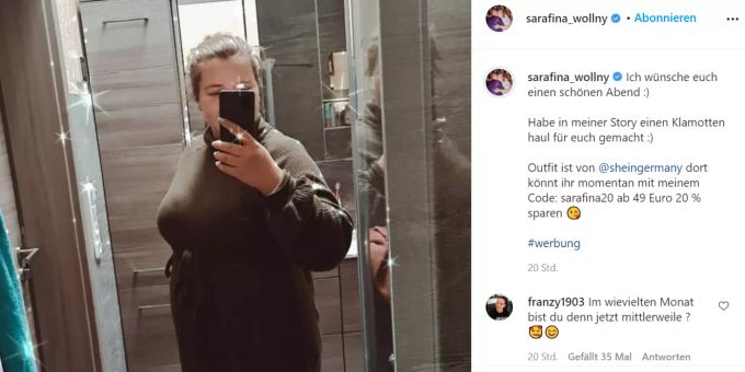 Serafina Wollny gibt ein Schwangerschafts-Update. Serafina Wollny schwanger