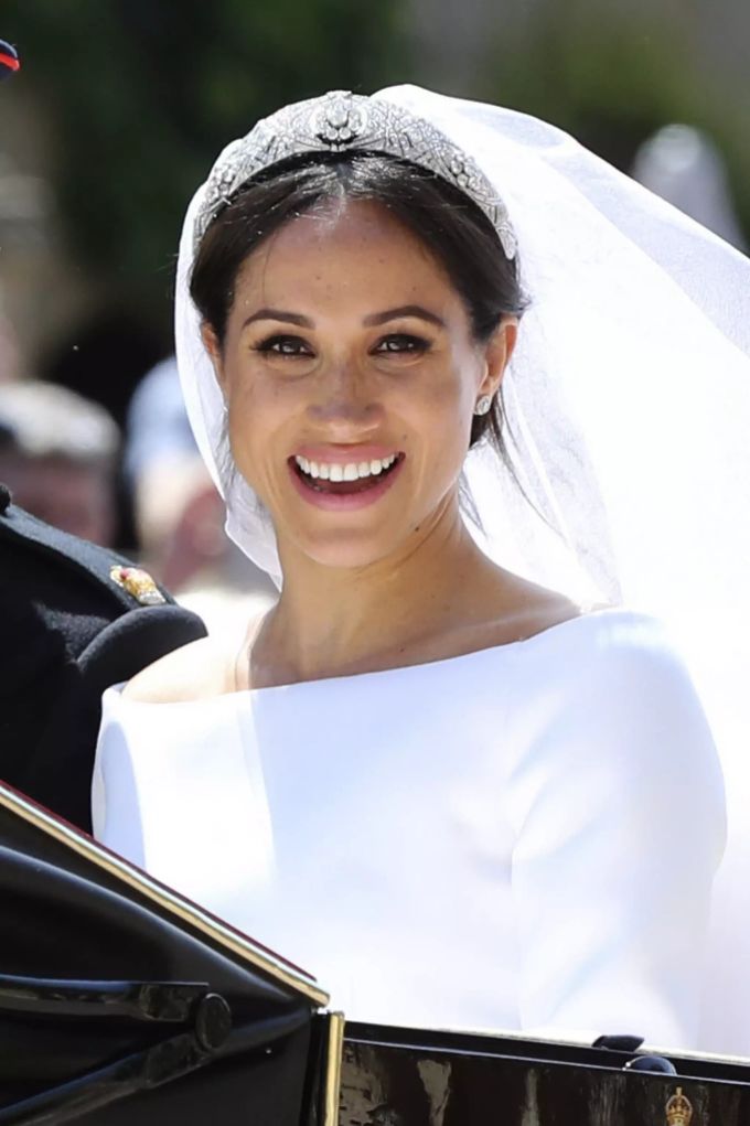 Meghan Markle an ihrer Hochzeit mit Prinz Harry im Mai 2018. Meghan markle