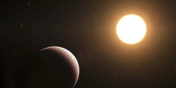 Darstellung des Exoplaneten Tau Bootis b Darstellung des Exoplaneten Tau Bootis b