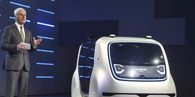 VW treibt autonomes Fahren mit Microsoft voran (Archivbild) VW treibt autonomes Fahren mit Microsoft voran (Archivbild)