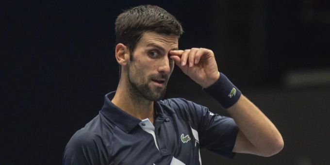Novak Djokovic im Rahmen der Erste Bank Open in Wien. Novak Djokovic Wien Turnier