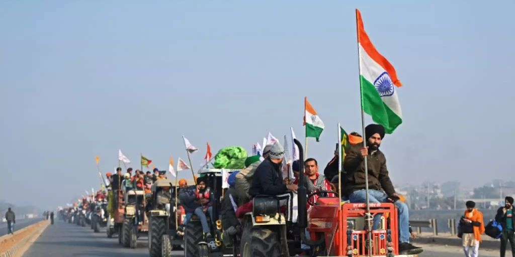 Bauernprotest überschattet Militärparade An Indiens Nationalfeiertag