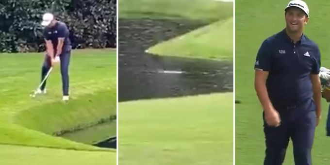 Im Video - Bei diesem Golf-Star läuft Ball übers Wasser - Hole-in-One!