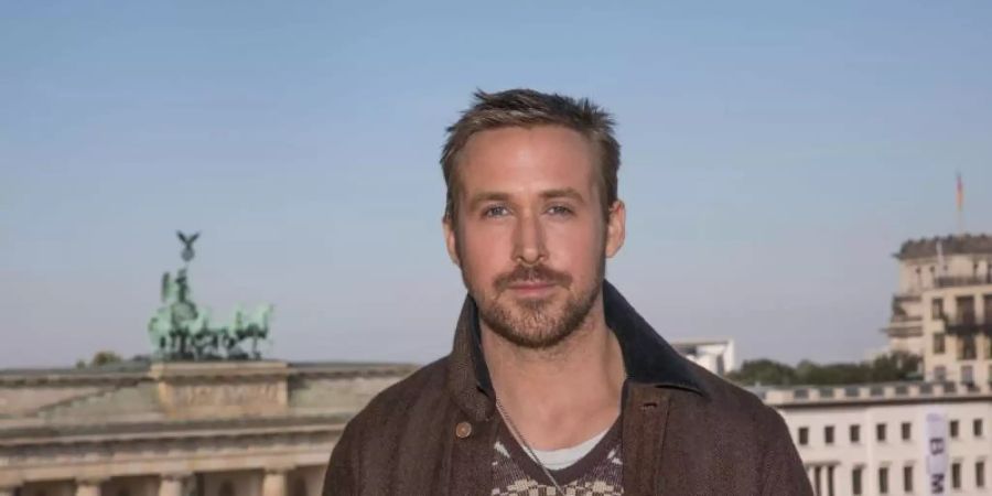 Ryan Gosling 2017 in Berlin. Heute feiert der Schauspieler seinen 40. Geburtstag. Foto: picture alliance / Jörg Carstensen/dpa