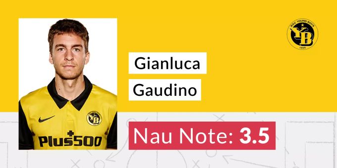 Die Nau.ch-Note für Gianluca Gaudino von YB. YB