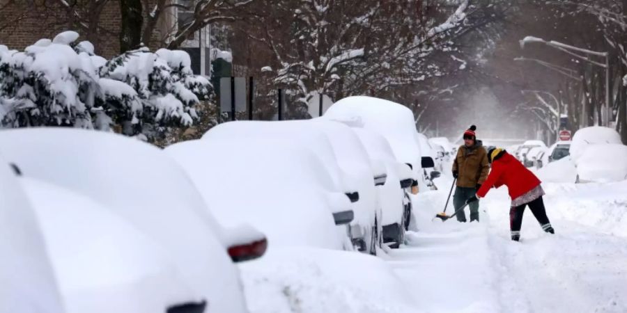 Schneemassen in Chicago