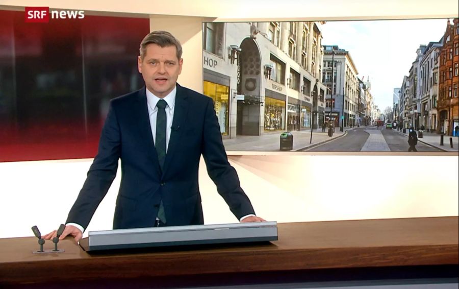 Urs Gredig moderiert «10vor10» bei SRF.