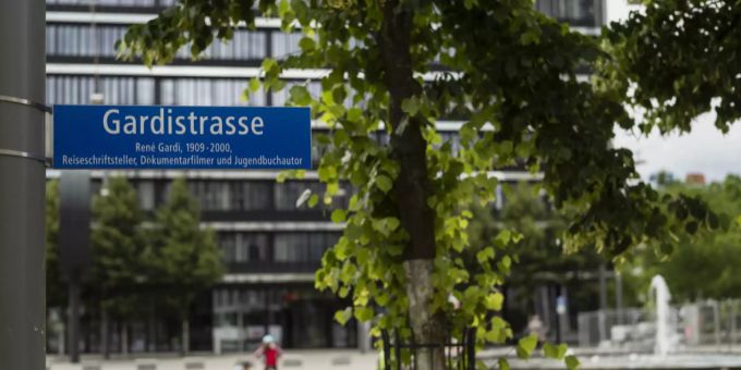 Die Gardistrasse im Wankdorf, benannt nach René Gardi. René Gardi