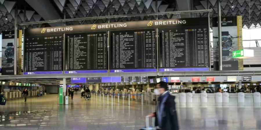 Leerer Frankfurter Flughafen