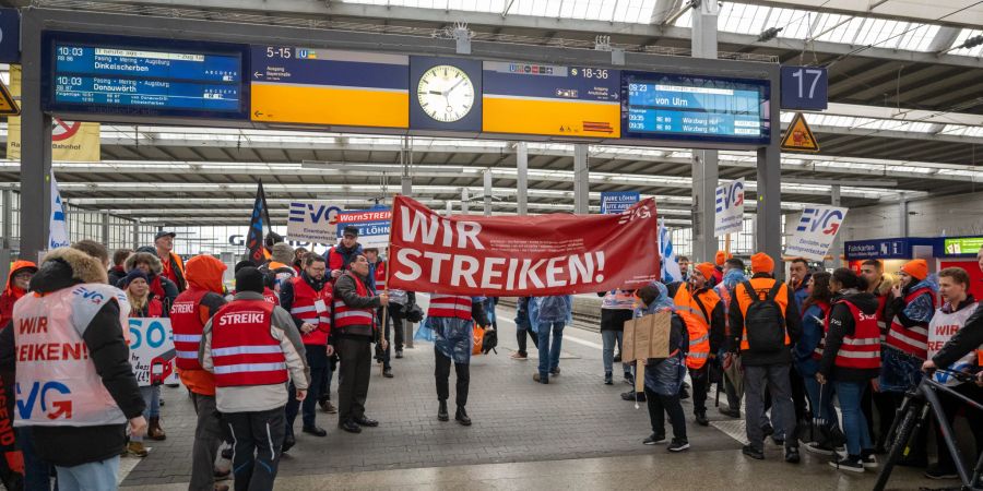 Warnstreiks in Deutschland