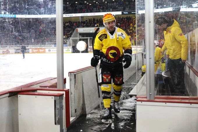 Reizfigur Chris DiDomenico hat heute seine Nerven grösstenteils im Griff und holt eine clevere Strafe heraus, die zum Ausgleich führt. scb
