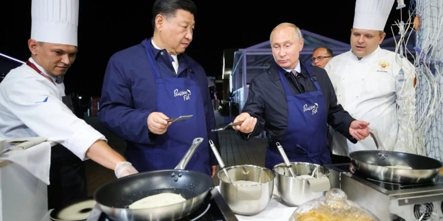 Xi und Putin 2018 in Wladiwostok