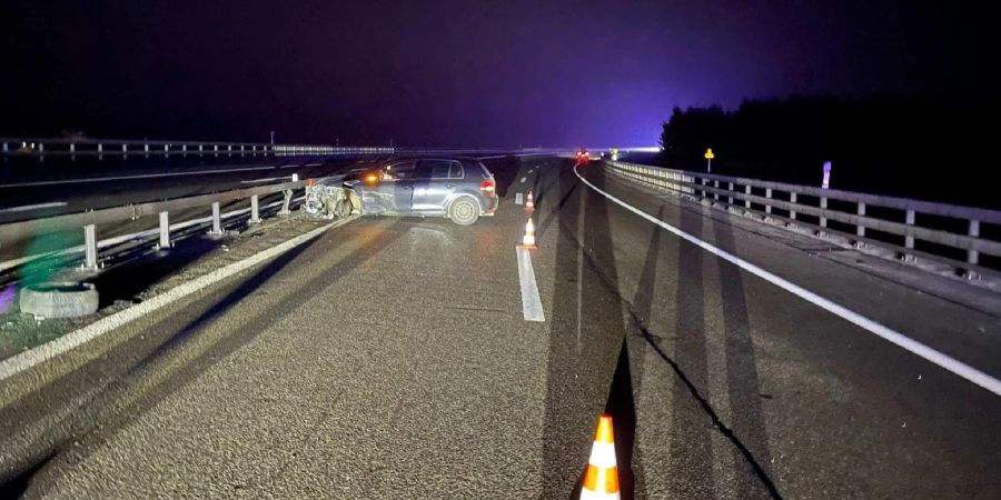 A12 / Le Bry : Unfall infolge Sekundenschlafs