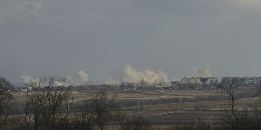 Die Stadt Bachmut ist der Schauplatz der schwersten Kämpfe in der Ukraine. Foto: LIBKOS/AP/dpa