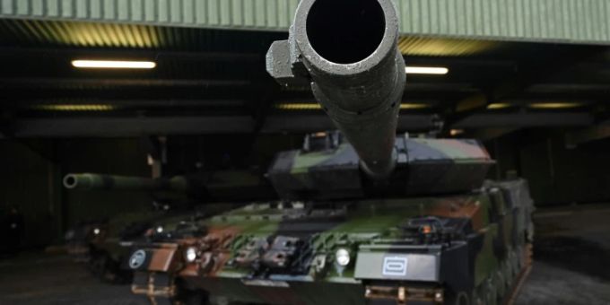 Leopard-2-Kampfpanzer der Bundeswehr ukraine-krieg