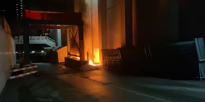 St.Gallen: Mobile WCs in Brand geraten