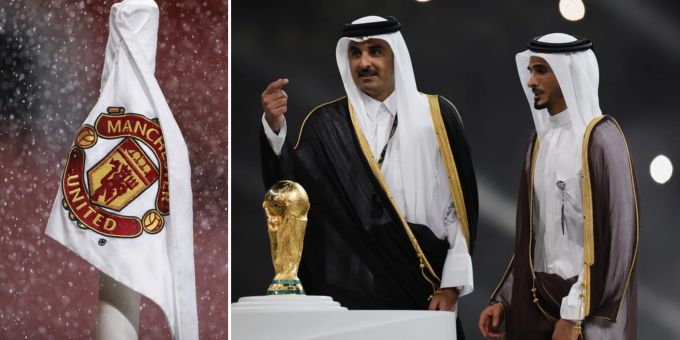 Jassim Bin Hamad Al Thani (rechts) wird Manchester United übernehmen. Manchester United