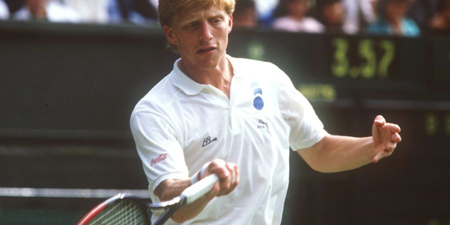 In seinem Wohnzimmer: Boris Becker in Wimbledon.