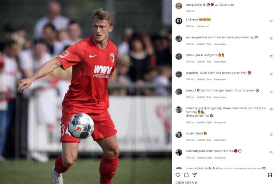 Der Ex-Augsburg-Spieler hat sich schwere Kopfverletzungen zugezogen.