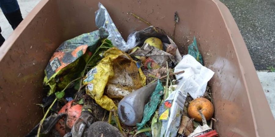 Plastik gehört nicht in die Biotonne. Doch nicht alle halten sich daran. Foto: /AWM/dpa