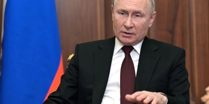 Fernsehansprache von Wladimir Putin. Foto: Aleksey Nikolskyi/Sputnik/dpa Fernsehansprache von Wladimir Putin. Foto: Aleksey Nikolskyi/Sputnik/dpa
