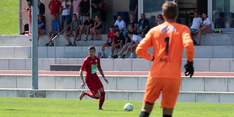 Devein Arnold für die 1. Mannschaft des FC Hergiswil. - Hergiswil