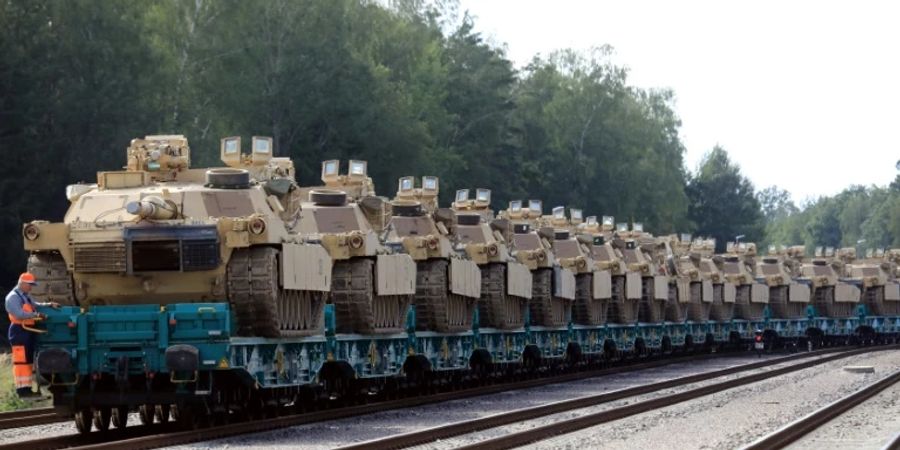 Abrams-Panzer im September 2020 in Litauen