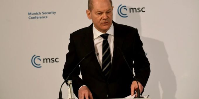 Olaf Scholz bei der Münchner Sicherheitskonferenz Olaf Scholz bei der Münchner Sicherheitskonferenz