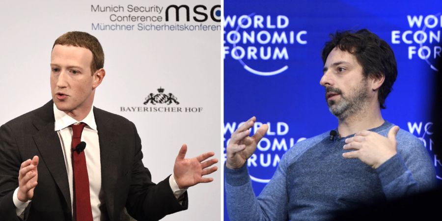 Mark Zuckerberg Sergey Brin