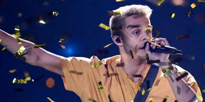 Hat sich hohe Ziele gesetzt: Malik Harris wird beim ESC für Deutschland singen. Foto: Britta Pedersen/dpa-POOL/dpa Eurovision Song Contest