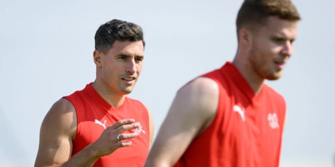 Fabian Schär im Training der Schweizer Nati. Fabian Schär