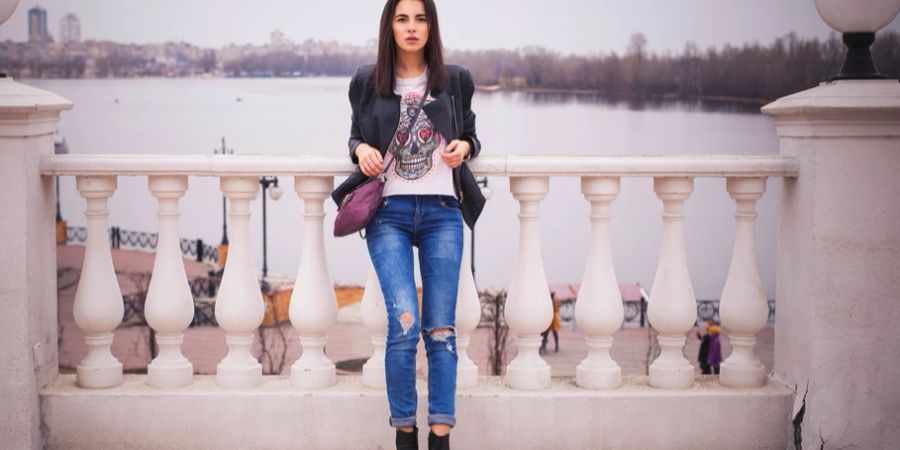 Destroyed Jeans mit Ankle Boots