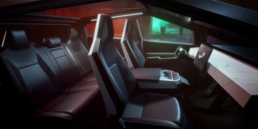 Tesla Cybertruck interieur