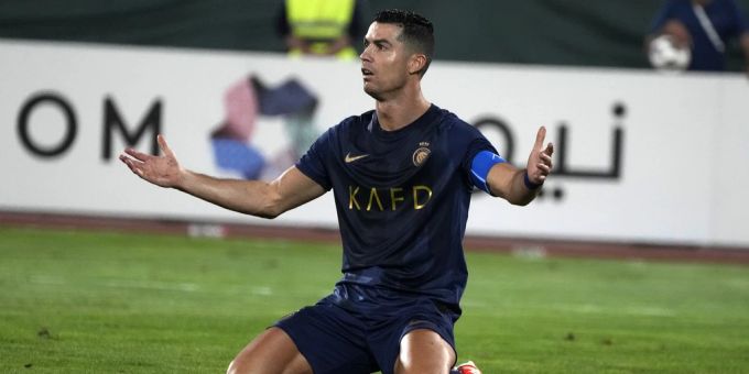 Cristiano Ronaldo im Spiel gegen den iranischen Gegner FC Persepolis in Teheran. Cristiano Ronaldo