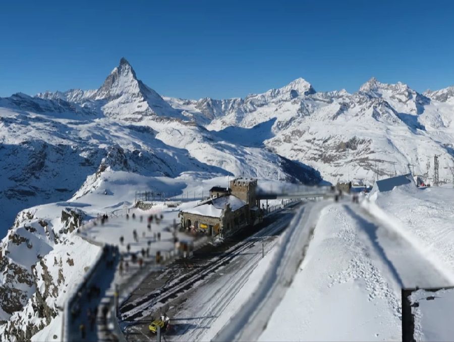 Ausblick auf das Matterhorn in Zermatt.