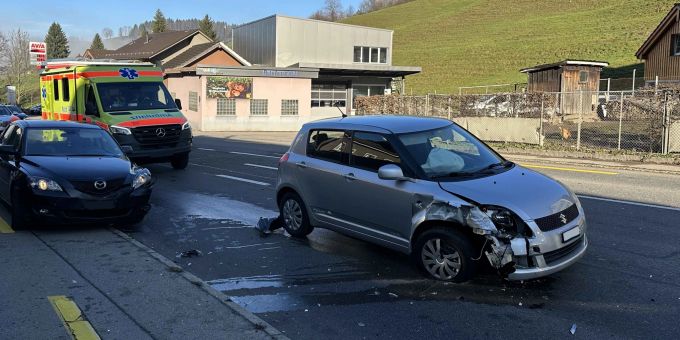 Unfall in Herisau AR. Unfall