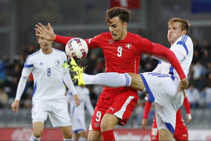Haris Tabakovic im Dress der Schweizer U21-Nati im Jahr 2015. Haris Tabakovic