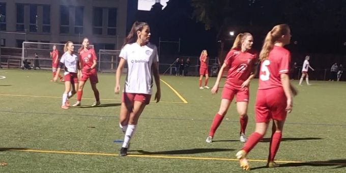 Ilaria Castignetti im Einsatz gegen Hünibach. fc breitenrain