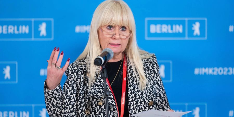 Iris Spranger (SPD), Innensenatorin in Berlin, bei der Innenministerkonferenz (IMK).