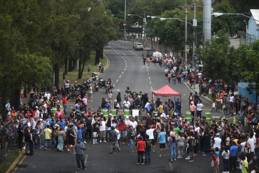 Guatemala Proteste Strassenblockade