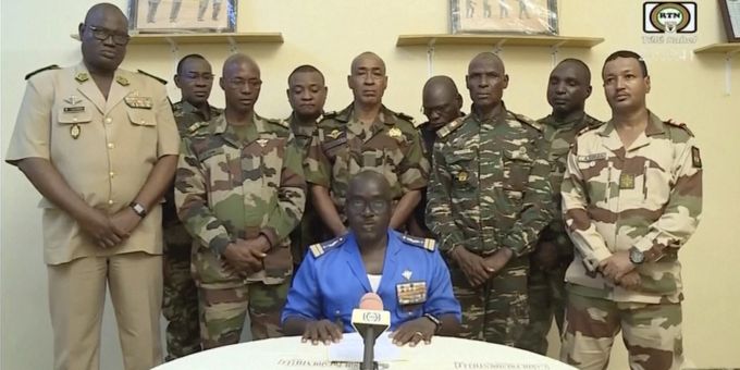 Bereits nach der Machtergreifung hatte die Junta im Niger Kritik an der US-Präsenz im Land geübt. (Archivbild) Niger Militärjunta USA